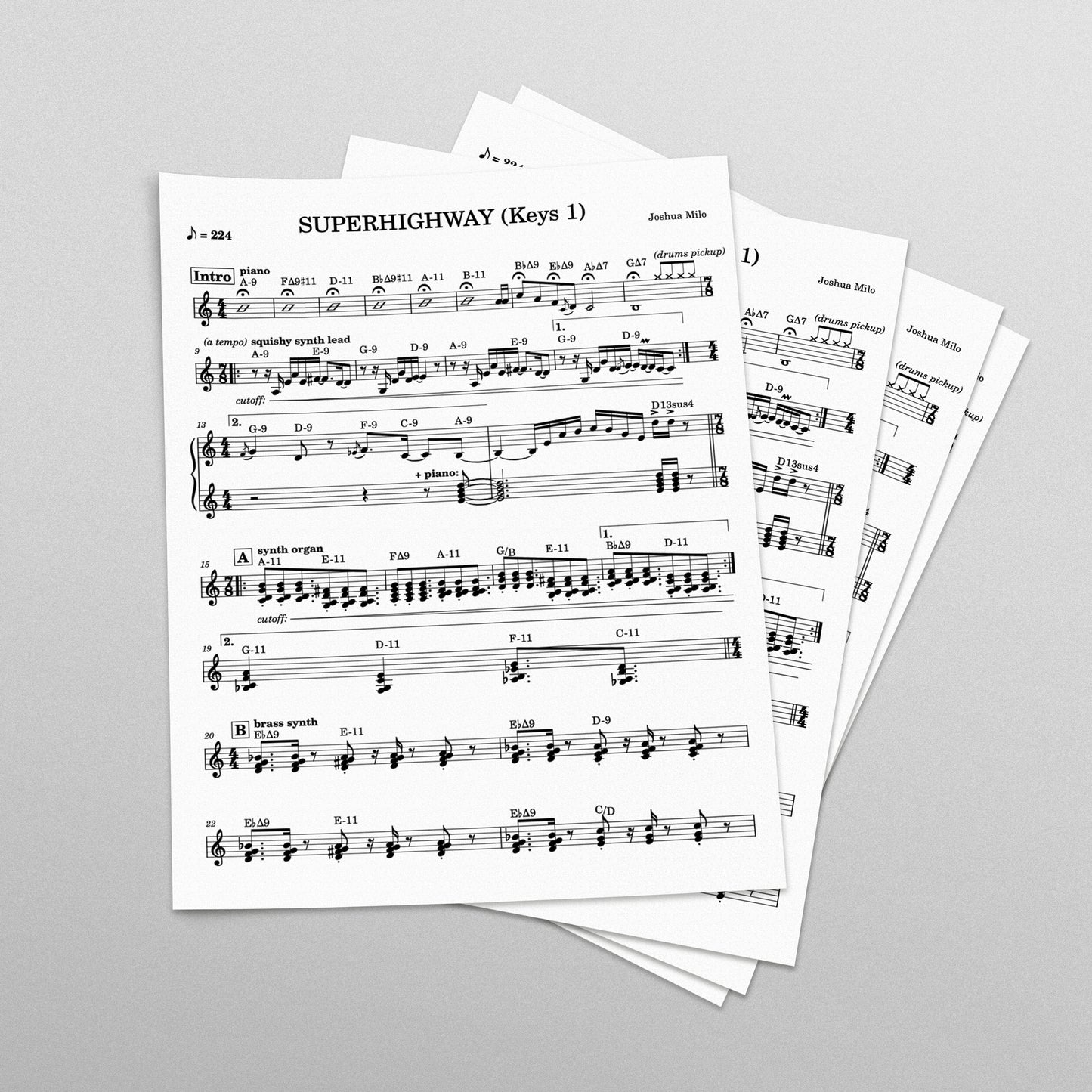 "SUPERHIGHWAY" Sheet Music