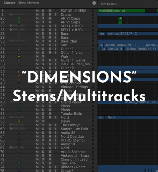"DIMENSIONS" Stems / Multitracks