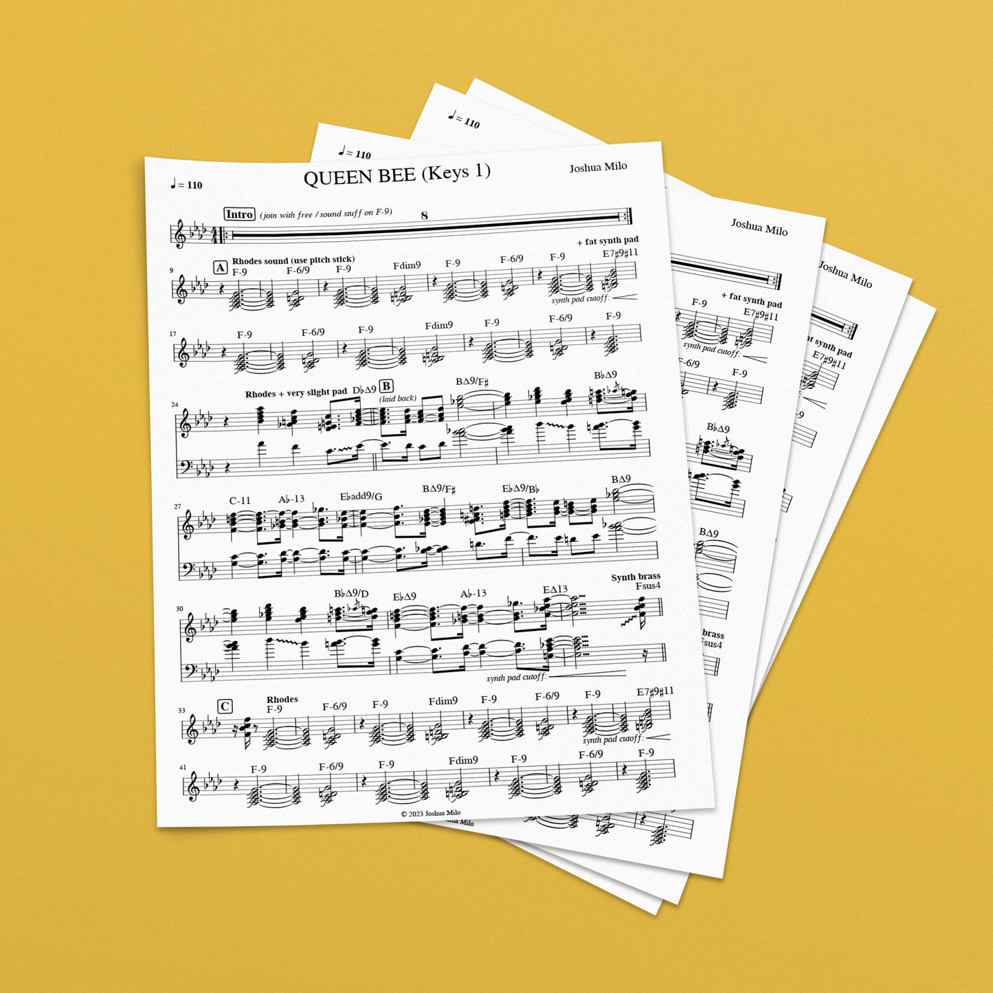 "QUEEN BEE" Sheet Music